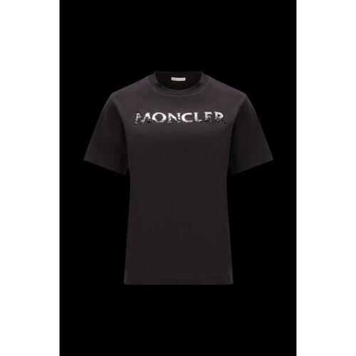 몽클레어 여성 티셔츠 MONCLER 스팽글 로고 티셔츠 I20938C00028829HP999