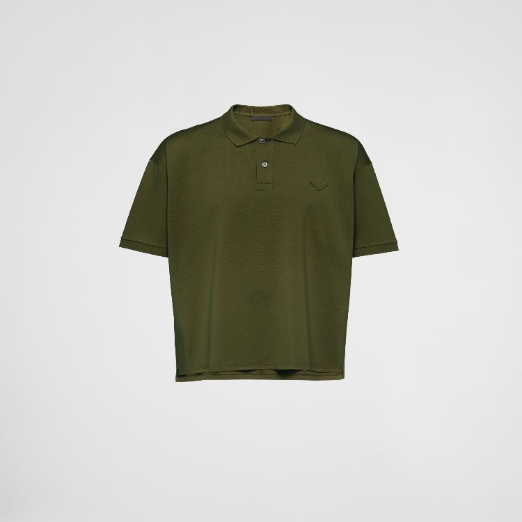 프라다 남성 티셔츠 PRADA 오버사이즈 코튼 폴로 셔츠 UJN817_XGS_F0161_S_WMO