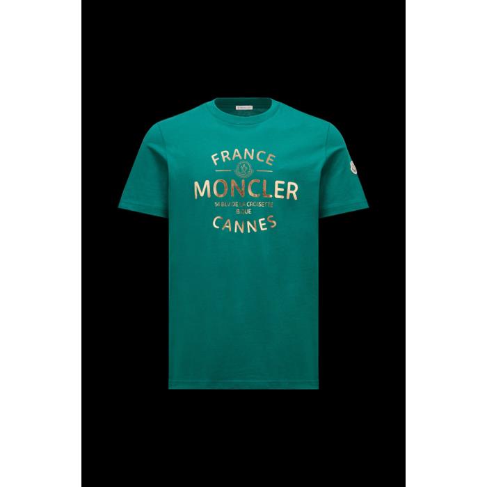 몽클레어 남성 티셔츠 MONCLER 메탈릭 로고 티셔츠 J10918C0004089AJS84O